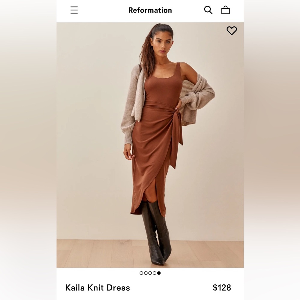 Reformation Kaila Knit Dress, S, excellent condition